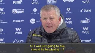 'Disrespectful to ask me about Milivojevic' - Chris Wilder dismisses NYE question