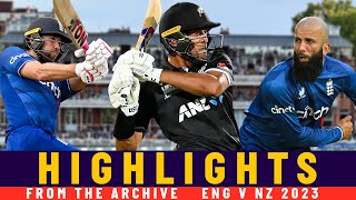 Malan Hits Ton, Moeen Takes Four-Fer & Ravindra Fireworks | Classic ODI | England v New Zealand 2023