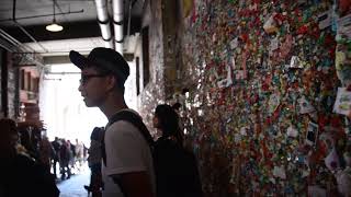 美國華盛頓州西雅圖口香糖牆gum wall  2894