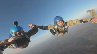 Texas National Guard Parachute Demonstration Team's first practice jump