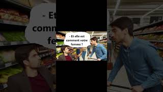 Au supermarché / Humour en français #françaisfacile #humour