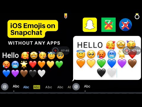 Emojis de iPhone en Snapchat: sin aplicaciones (sin zFont 3, App Cloner) Emojis de iOS 15