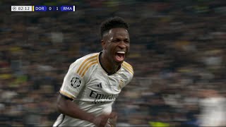 Vinicius Jr vs Borussia dortmund - UCL Finals 2023-24 English Commentary