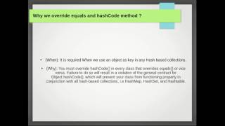 Java Interview Question #9: Why we override equals and hashCode method ?