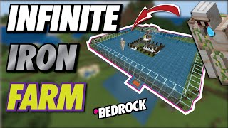 Minecraft IRON FARM - Bedrock Iron Farm