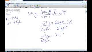 Density Problem Solving Example 2