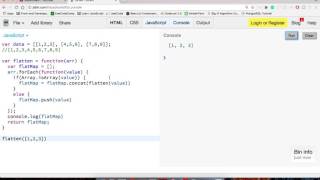 JavaScript Flatten Nested Arrays with Recursion