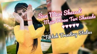 ♥Sun Meri Shehzadi Main Hoon Tera Shehzada♥Tiktok Trending Dj mix Whatsapp Status Video💯💯