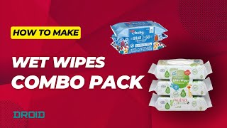 How Wet Tissue Combo Packs Are Made_by DROID Wet Wipes Packing Machine (2023)