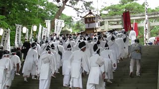 2022.8.15 令和4年 函館八幡宮例祭　神輿渡御クライマックス　石段掛け上り！