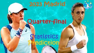 Iga Świątek vs Petra Martić - 2023 Madrid Open(WTA 1000) Quarter-final Match Preview