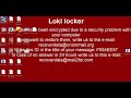 Loki Locker ransomware removal instructions.