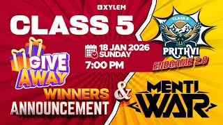 Giveaway Winners Announcement & Menti War | Xylem Class 5