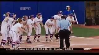 Kirsti Merritt Blasts A 3 Run Home Run for The Florida Gators vs Alabama Crimson Tide in Game 2 of T