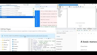 RStudio + @GitHub: Manuscript Writing Collaboration Tools (Bookdown site + PDF via Rmarkdown)