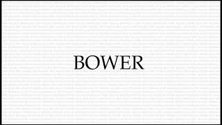 BOWER Meaning - The Secret Language of Rogues