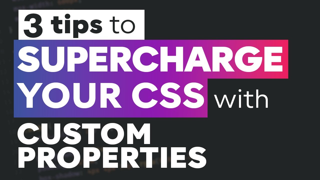 3 Tricks To Improve Your CSS - YouTube
