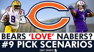 Chicago Bears TRADING UP For Malik Nabers? Rome Odunze Draft Visit? NFL Draft #9