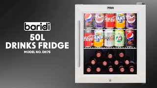 50L Stainless Steel Drinks Fridge - DH75