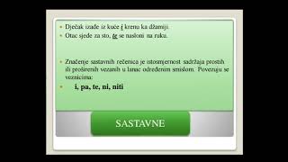 III razred srednje  škole - Nezavisno-složene rečenice