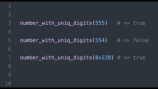 Acing your technical test: Mono-digit Numbers Checker