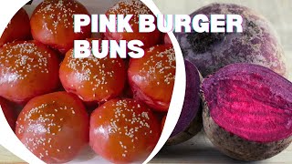 How to Bake Naturally Pink Colored Burger Buns