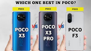 Poco F3 VS Poco X3 Pro VS Poco X3