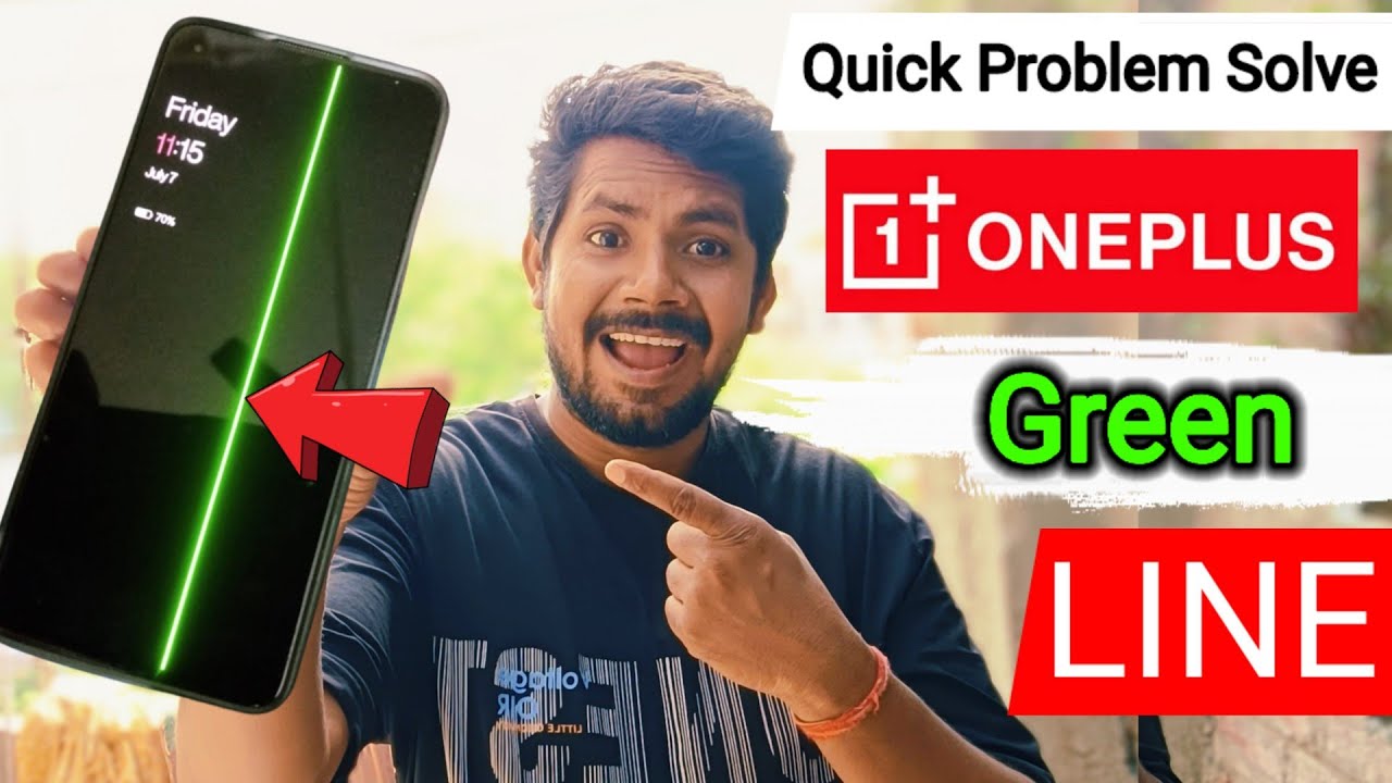 Quick Problem Solve OnePlus Green Line Issue - YouTube