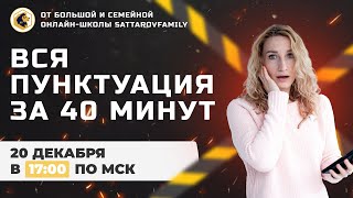 ВСЯ ПУНКТУАЦИЯ ЗА 40 МИНУТ