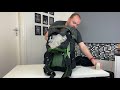 packing my osprey exos 48l backpack for winter camping in the uk