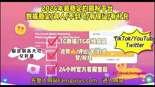 2024年最新全网最低价TikTok刷粉/Instagram买粉/Twitter刷赞/ins买评论/刷FK粉丝/增加TG在线成员 #增加油管视频观看时长 刷粉平台推荐 真人数据不封号