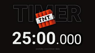 💣 25 Minute TNT Bomb Countdown Timer | Epic Explosion at the End!