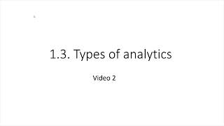 Two approaches of data analytics