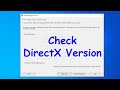 How to check version of DirectX on Windows 10 PC