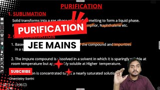 PURIFICATION || DISTILLATION || CHROMATOGRAPHY || TLC || Chemistry SARTHI #chemistrysarthi