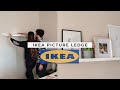 DIY: IKEA MOSSLANDA PICTURE LEDGE