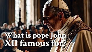 What is pope John XII famous for? | Philosophy