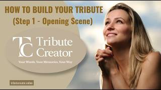 How to Build your Tribute - Step1 - Opening Scene v2