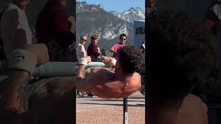 People reaction in public 😱 #sports #workout #reaction #strong