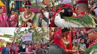 MILAN WEDS GITA||NEPALI CULTURAL WEEDING CEREMONY||PANCHEY BAJA||#villagelife #shortvideo #minivlog