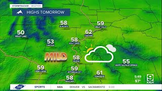 Mostly cloudy and mild with little to no wind on Wednesday!