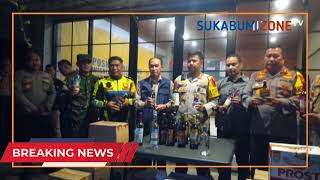 Sweeping Malam Tahun Baru, Polisi Sita Ratusan Botol Miras di Palabuhanratu
