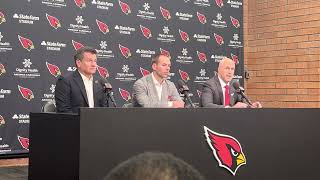 Arizona Cardinals GM Monti Ossenfort introduces New HC Jonathan Gannon