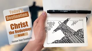 Christ the Redeemer, Rio de Janeiro, Brazil - Sketch and Doodle with Ray