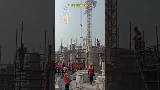 Shri Ram Mandir 🛕 Construction ~ Jai Shri Ram 🚩 #hindu #rammandir #ayodhya #viral #shorts