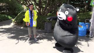 2013.7.12くまモン＋お兄さん漫才コンビ！玉名物産in福岡市役所広場①