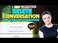 How to delete conversation and chat on Kakaotalk 2024