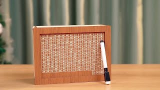 10000 Savings Challenge Box Review 2024 - Wooden Money Box