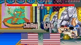 FT5 @sf2hf: ChoiBoy (US) vs DJILK (US) [Street Fighter II Hyper Fighting Fightcade] Apr 16