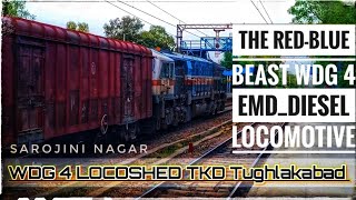 The Red-Blue Beast WDG 4।। EMD_Diesel Locomotive।। INDIAN RAILWAY।। #indianrailways #wdg4g #emd